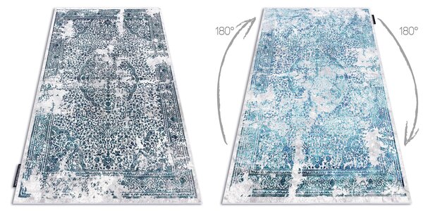 Covor DE LUXE modern 2082 ornament vintage - structural cremă / gri