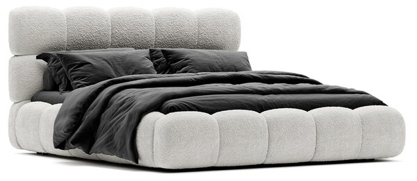 Pat Olivia Tapitat cu Saltea 120/140/160/180x200cm - 120x200