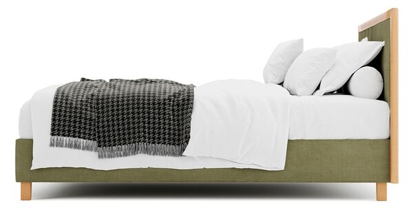 Pat Infinity Tapitat cu Saltea 120/140/160/180x200cm - 120x200