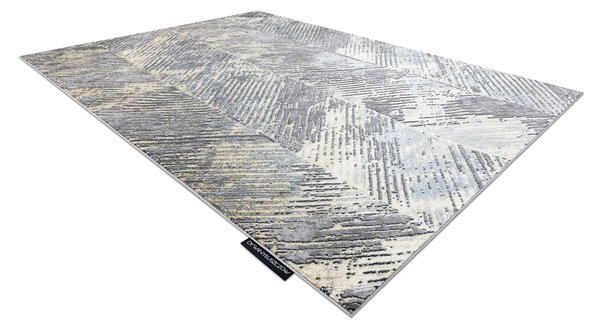 Covor DE LUXE modern 2087 Herringbone vintage - structural aur / gri