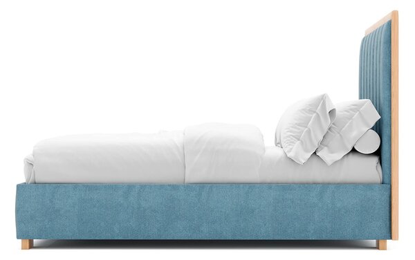 Pat Denver Tapitat cu Saltea 120/140/160/180x200cm - 120x200
