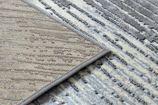 Covor DE LUXE modern 2087 Herringbone vintage - structural aur / gri