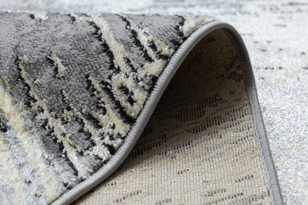 Covor DE LUXE modern 2087 Herringbone vintage - structural aur / gri