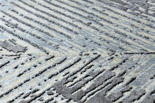 Covor DE LUXE modern 2087 Herringbone vintage - structural aur / gri