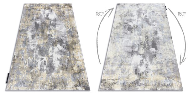 Covor DE LUXE modern 6754 ornament vintage - structural cremă / aur