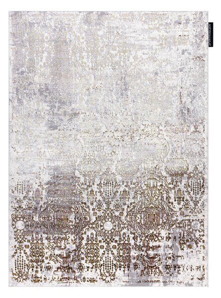 Covor DE LUXE modern 2081 ornament vintage - structural aur / cremă