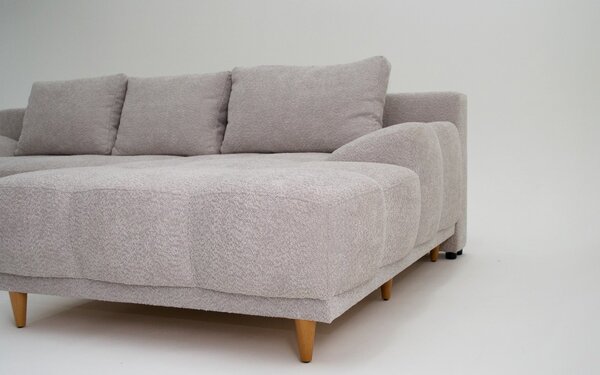 Coltar lemn masiv Odo Extensibil, 273 × 176 × 75 cm - Stânga