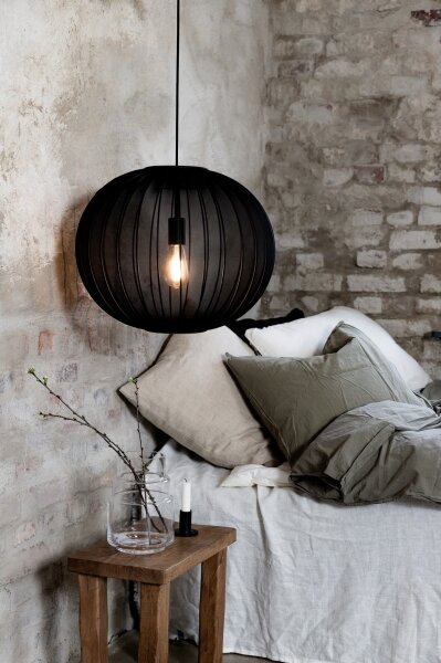 Lustră pe cablu Markslöjd 108791 FORENCE 1xE27/40W/230V d. 50 cm negru