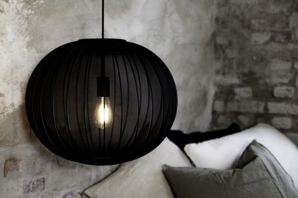 Lustră pe cablu Markslöjd 108791 FORENCE 1xE27/40W/230V d. 50 cm negru