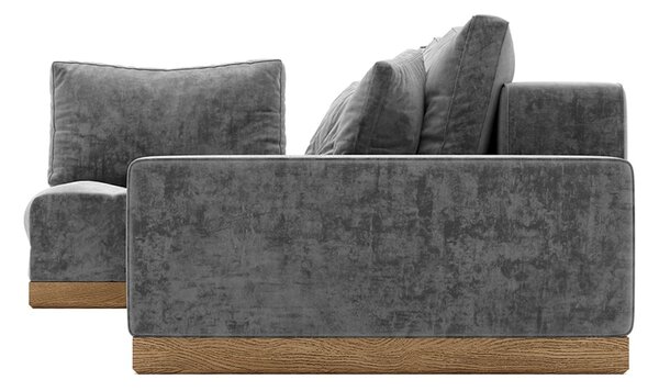 Colțar lemn masiv extensibil Morani Lemn Stejar, 415 × 150 × 71 cm - Stânga