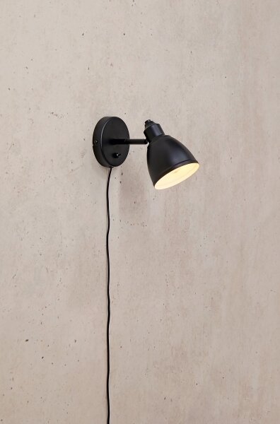 Lampă de perete Markslöjd 108712 STORY 1xE14/40W/230V negru
