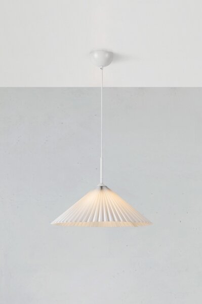 Lustră pe cablu Markslöjd 108711 PLISADO 1xE27/40W/230V d. 50 cm alb