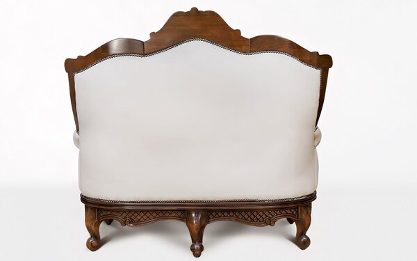 Canapea lemn masiv Piero Piele Naturala 2/3 locuri - 160x80x120cm