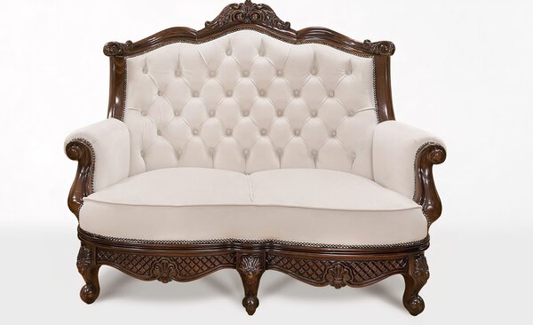 Canapea lemn masiv Piero Piele Naturala 2/3 locuri - 160x80x120cm