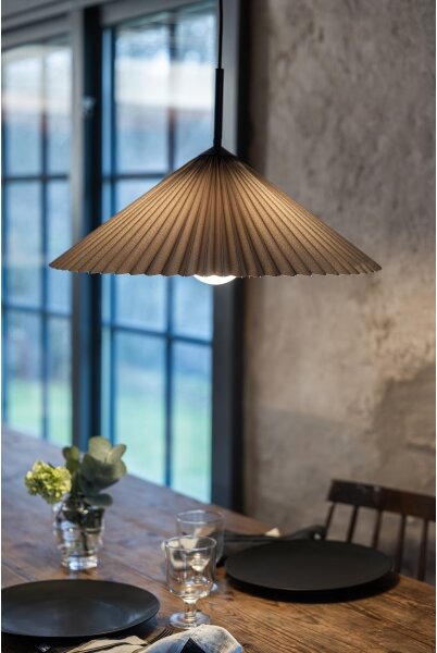 Lustră pe cablu Markslöjd 108709 PLISADO 1xE27/40W/230V d. 50 cm gri