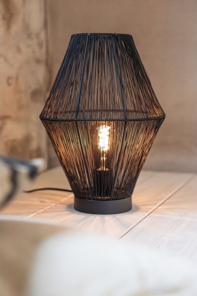 Lampă de masă Markslöjd 108666 CASA 1xE27/40W/230V negru