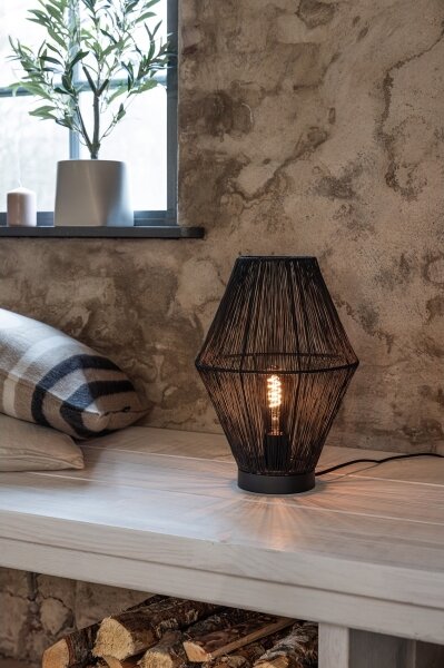 Lampă de masă Markslöjd 108666 CASA 1xE27/40W/230V negru