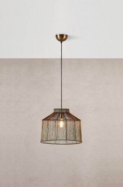 Lustră pe cablu Markslöjd 108667 CAPANNA 1xE27/40W/230V alamă