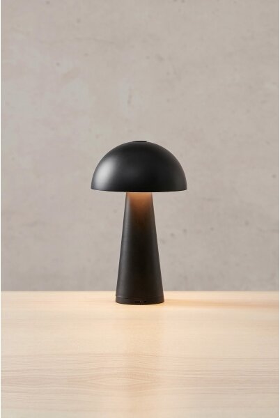 Markslöjd 108655 - Lampă LED reîncărcabilă reglabilă FUNGI LED/1,5W/5V IP44 negru