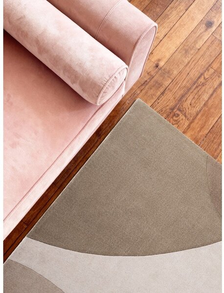Covor bej țesut manual din lână 120x170 cm Hackney Clarissa – Ted Baker