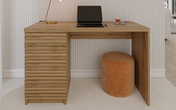 Birou lemn masiv Basko Stejar 120/, 140 × 60 × 75 cm - 120x60x75