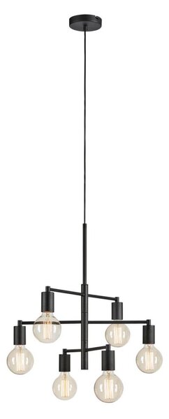 Lustră pe cablu Markslöjd 108717 CIELO 6xE27/40W/230V negru