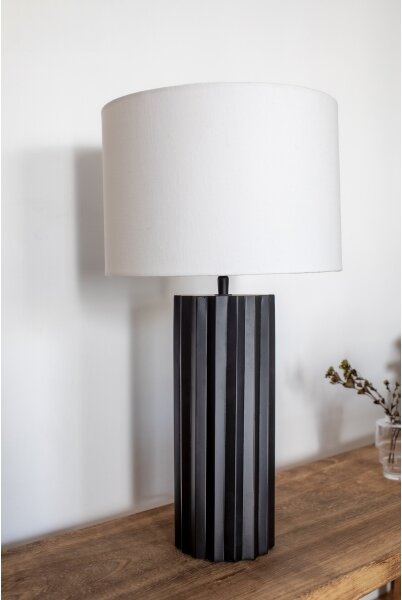 Lampă de masă Markslöjd 108670 HASHIRA 1xE27/40W/230V alb/negru
