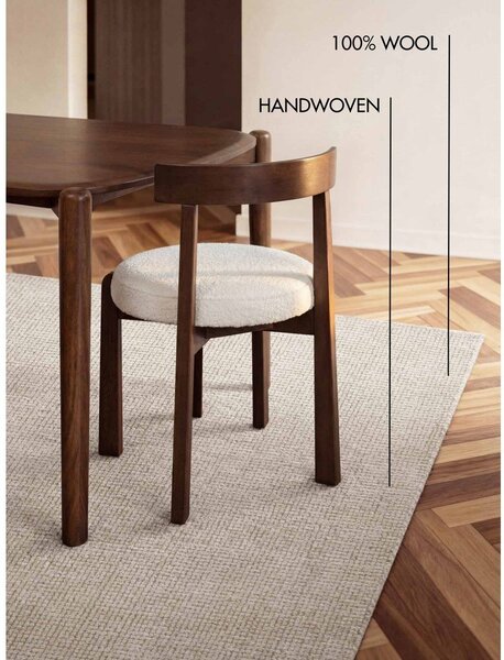 Covor crem țesut manual din lână 120x170 cm Greenwich – Ted Baker