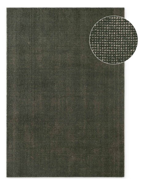 Covor verde închis țesut manual din lână 120x170 cm Greenwich – Ted Baker