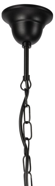 Lustră pe lanț DONATO 3xE14/40W/230V negru