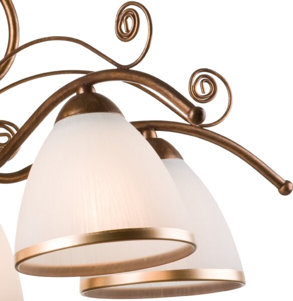 Lustră LED pe lanț Brilagi ANTICO 5xE27/60W/230V bronz patină