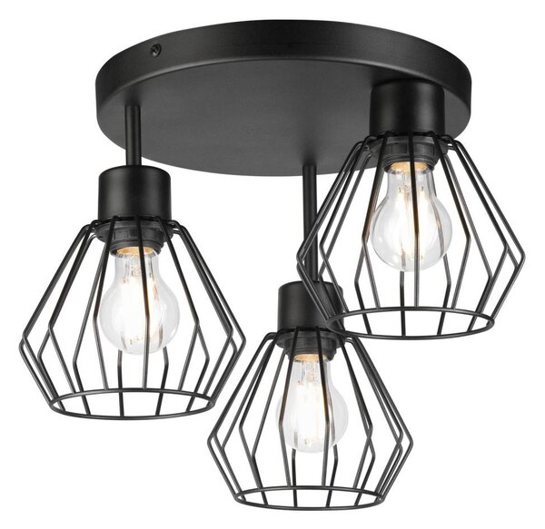 Lustră aplicată AUDREY 3xE27/60W/230V negru