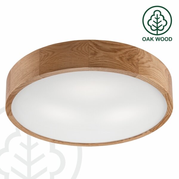 Plafonieră LED Brilagi CARVALHO 3xE27/60W/230V stejar d. 47,5 cm