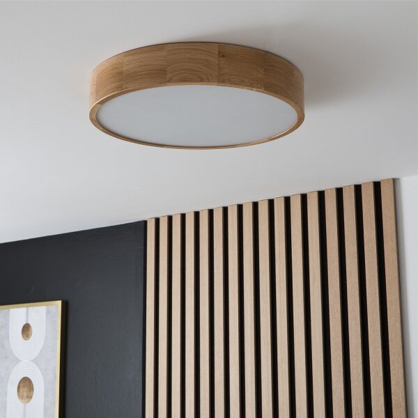 Plafonieră LED Brilagi CARVALHO 3xE27/60W/230V stejar d. 47,5 cm