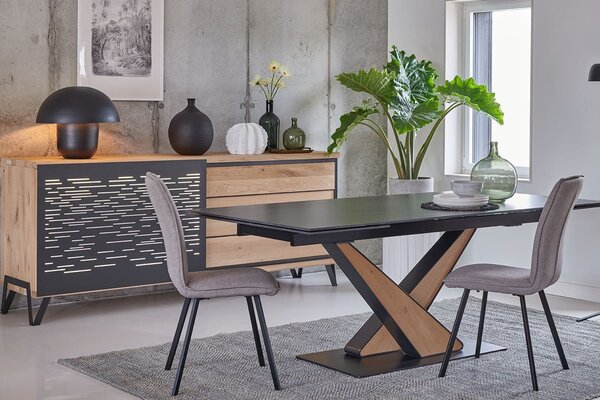 Comodă stejar masiv Edge Multiple Dimensiuni - 170 x 50 x 94 cm