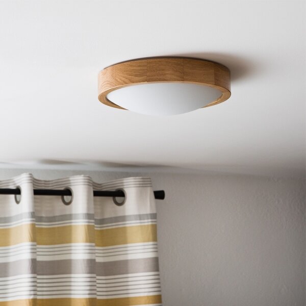 Lustr OAK SLIM 1xE27/60W/230V stejar, pr. 27 cm