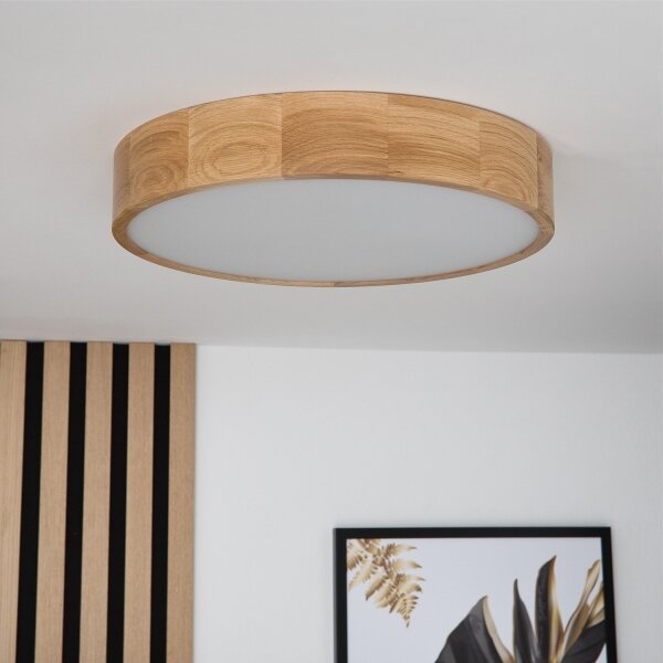 Plafonieră LED Brilagi CARVALHO 3xE27/60W/230V stejar d. 47,5 cm