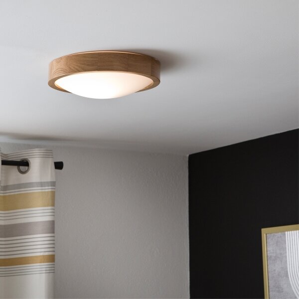 Lustr OAK SLIM 1xE27/60W/230V stejar, pr. 27 cm