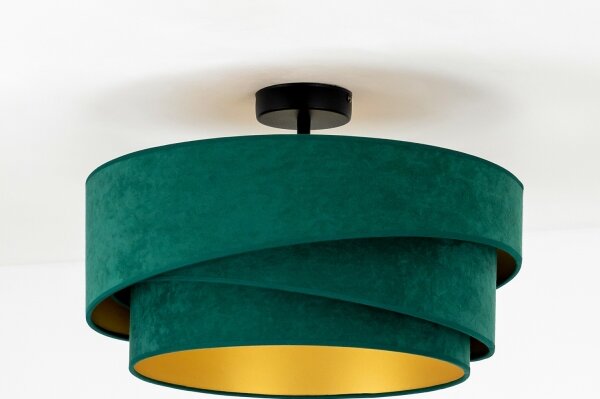 Lustră aplicată Duolla KOBO 1xE27/15W/230V d. 45 cm verde