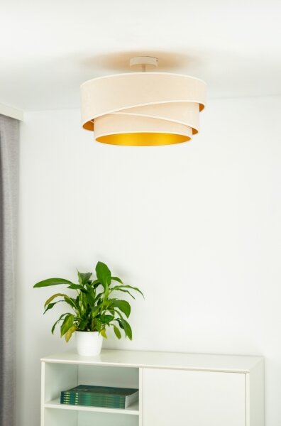Lustră aplicată Duolla KOBO 1xE27/15W/230V d. 45 cm crem