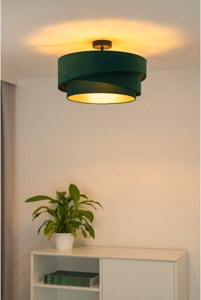 Lustră aplicată Duolla KOBO 1xE27/15W/230V d. 45 cm verde