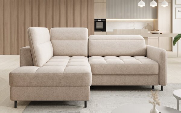 Colțar lemn masiv Bari Personalizabil Extensibil 208x160cm - Royal 01, Colțul în stânga