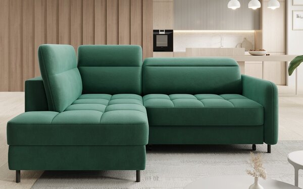 Colțar lemn masiv Bari Personalizabil Extensibil 208x160cm - Royal 01, Colțul în stânga