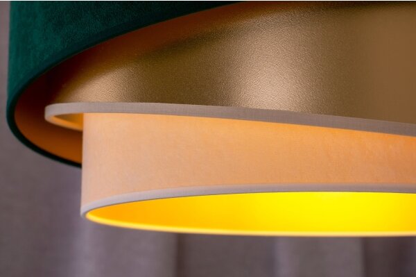 Lustră aplicată Duolla KOBO 1xE27/15W/230V d. 45 cm verde/auriu/crem
