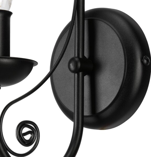 Lampă de perete DONATO 1xE14/40W/230V negru