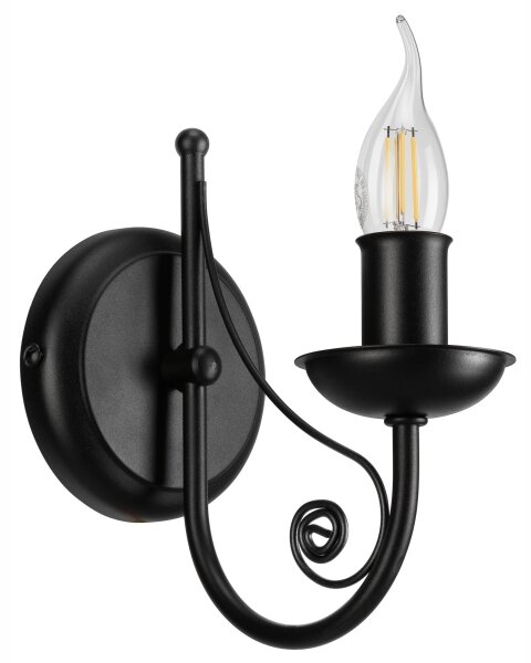 Lampă de perete DONATO 1xE14/40W/230V negru