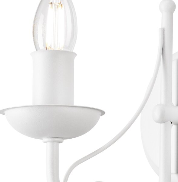 Lampă de perete DONATO 1xE14/40W/230V alb