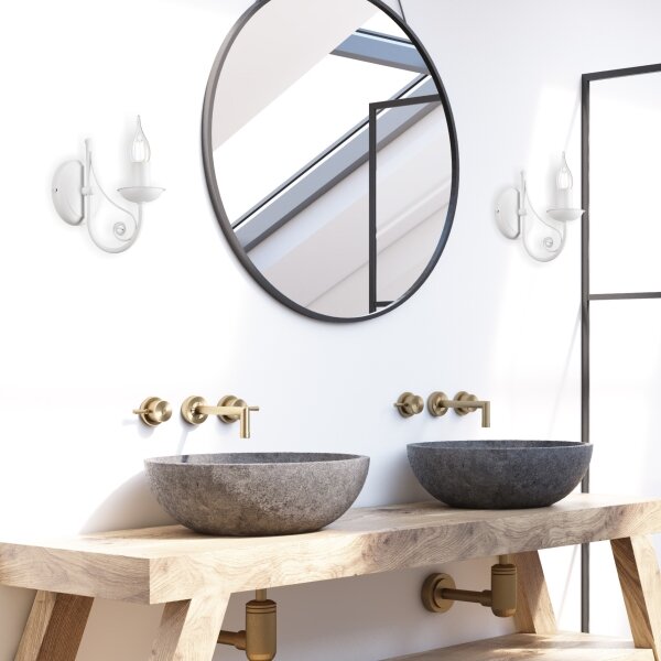 Lampă de perete DONATO 1xE14/40W/230V alb