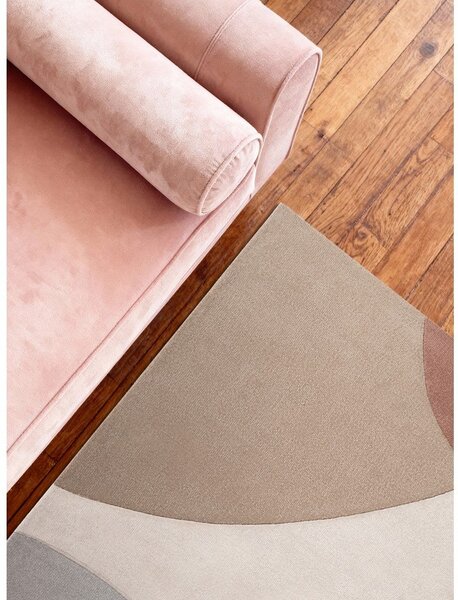 Covor bej țesut manual din lână 120x170 cm Hackney Clarissa – Ted Baker
