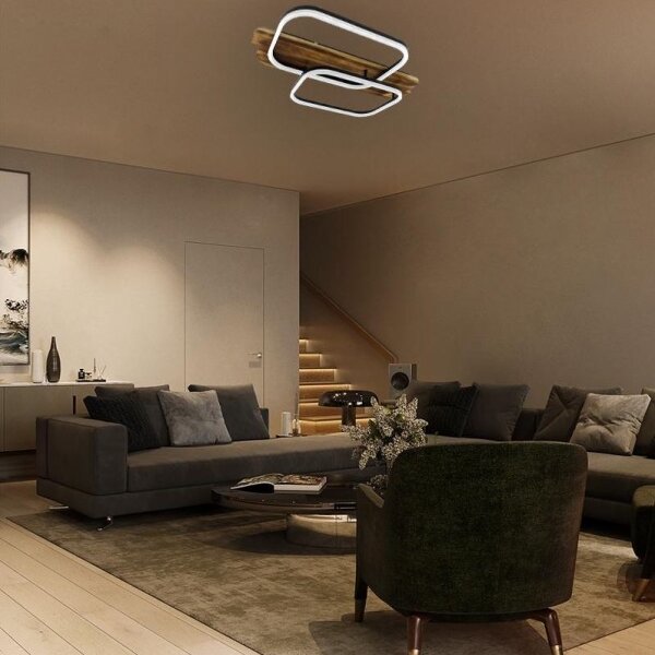 Plafonieră LED dimabilă LED/95W/230V 3000-6500K + telecomandă